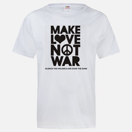 THE MAKE LOVE NOT WAR T-SHIRT