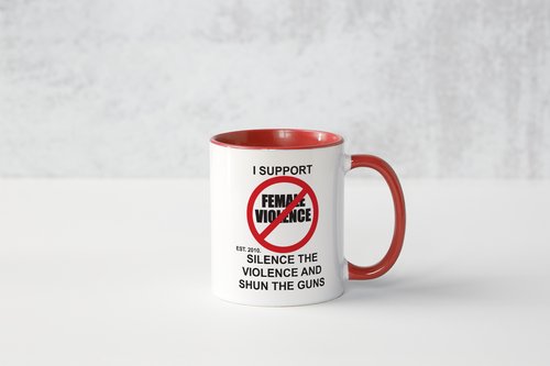 THE ANTI-VIOLENCE AGAINST FEMALES COFFEE MUG