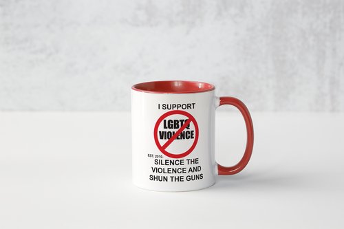 THE ANTI-VIOLENCE AGAINST LGBTQ COFFEE MUG