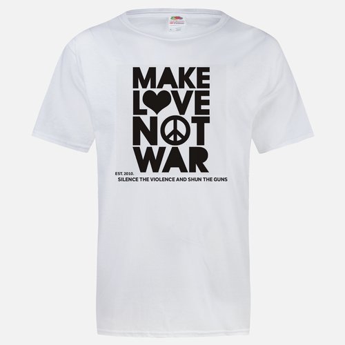 THE MAKE LOVE NOT WAR T-SHIRT