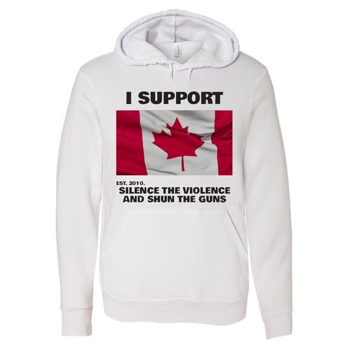 THE SILENCE THE VIOLENCE AND SHUN THE GUNS HOODIE