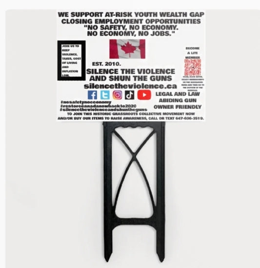 THE WE SUPPORT AT RISK YOUTH WEALTH GAP CLOSING EMPLOYMENT OPPORTUNITIES GRASSROOTS COLLECTIVE MOVEMENT LAWN SIGN KIT