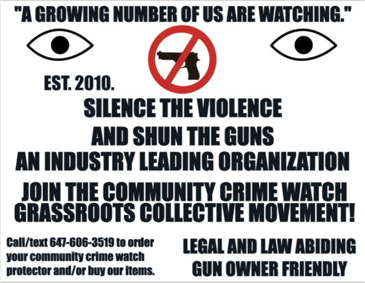THE COMMUNITY CRIME WATCH GRASSROOTS COLLECTIVE MOVEMENT POSTCARD