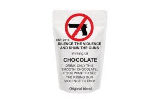 SILENCE THE VIOLENCE AND SHUN THE GUNS HOT CHOCOLATE