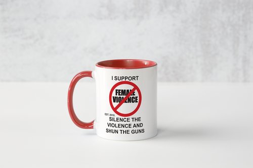 COFFEE MUG AND COASTER SET - THE ANTI-VIOLENCE AGAINST FEMALES SET