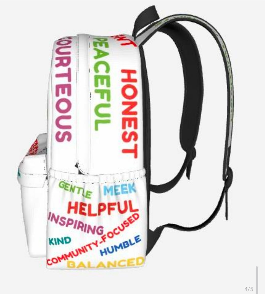 THE SILENCE THE VIOLENCE AND SHUN THE GUNS SCHOOL BACKPACK