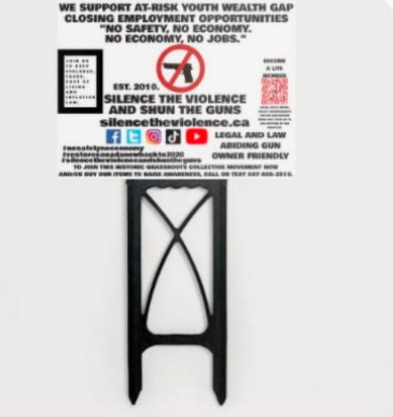 THE WE SUPPORT AT RISK YOUTH WEALTH GAP CLOSING EMPLOYMENT OPPORTUNITIES GRASSROOTS COLLECTIVE MOVEMENT LAWN SIGN KIT