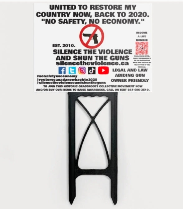 THE UNITED TO RESTORE MY COUNTRY NOW BACK TO 2020 GRASSROOTS COLLECTIVE MOVEMENT LAWN SIGN KIT