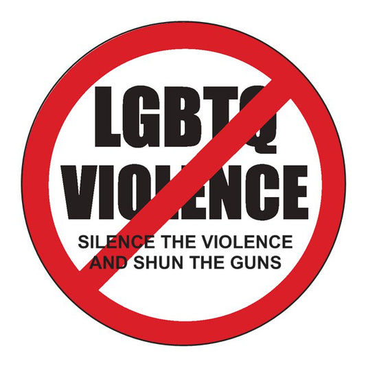 THE ANTI-VIOLENCE AGAINST LGBTQ STICKER