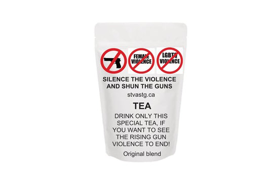 SILENCE THE VIOLENCE AND SHUN THE GUNS TEA